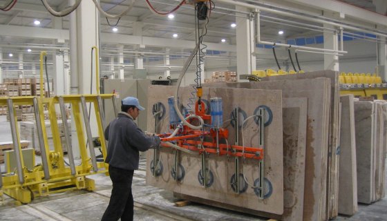 Vakumla Mermer Plaka Kaldırma - Vacuum-Lifting Systems For Marble Slab